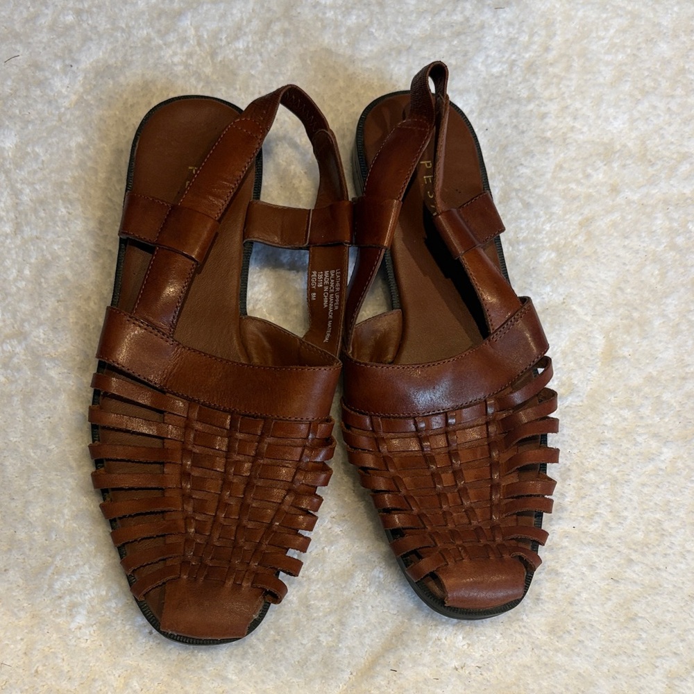Pesaro Woven Brown Sandals